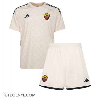 Camiseta AS Roma Visitante Equipación para niños 2023-24 manga corta (+ pantalones cortos)